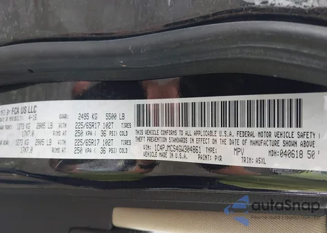 2016 Jeep Cherokee Latitude from USA, damaged, VIN 1C4PJMCS4GW304861